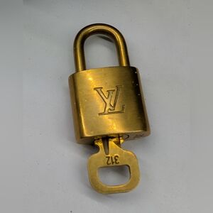 Louis Vuitton Gold Padlock with Key #312